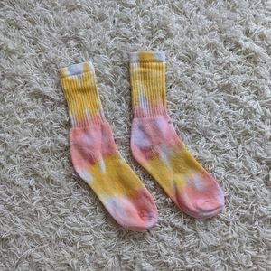 Hand tie dyed thick socks